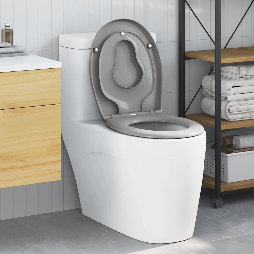 Sedile del WC Grigio 47 x 37 x 4 cm Duroplast