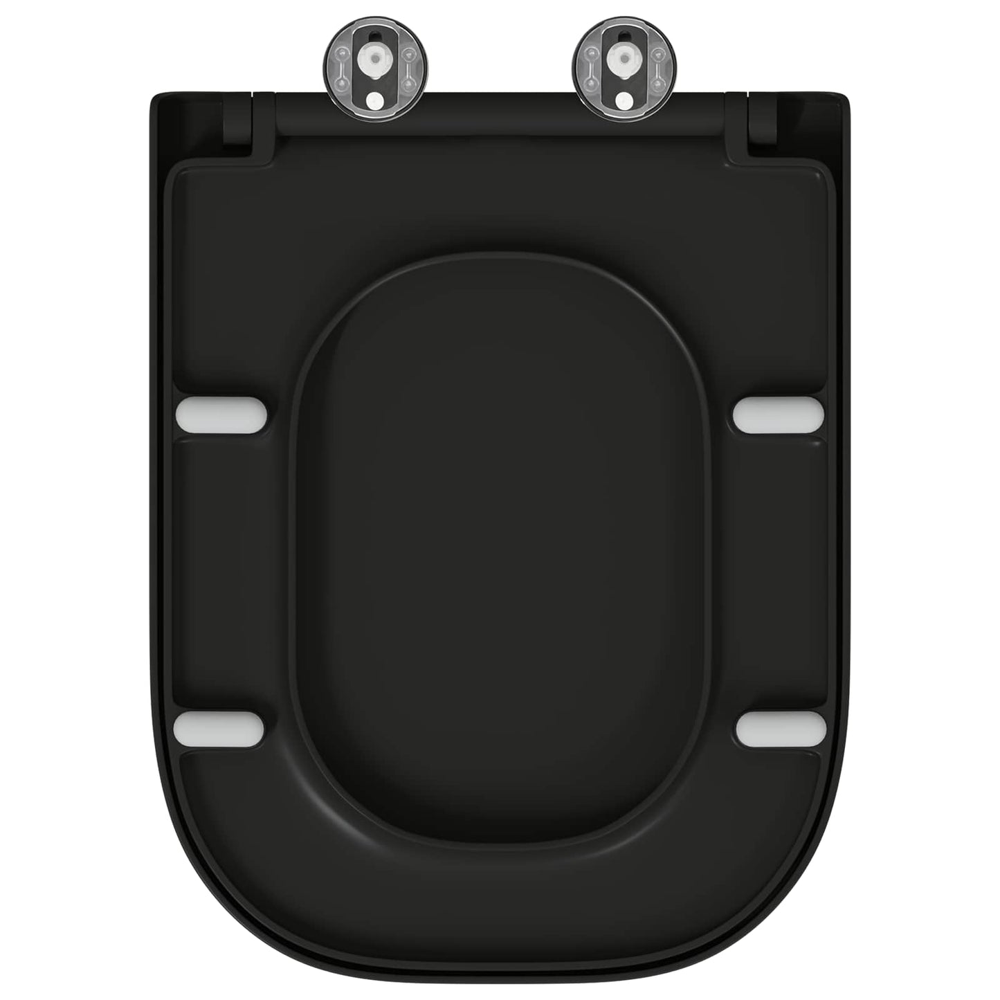 Sedile del WC Nero 47,5 x 35 x 3,6 cm Duroplast