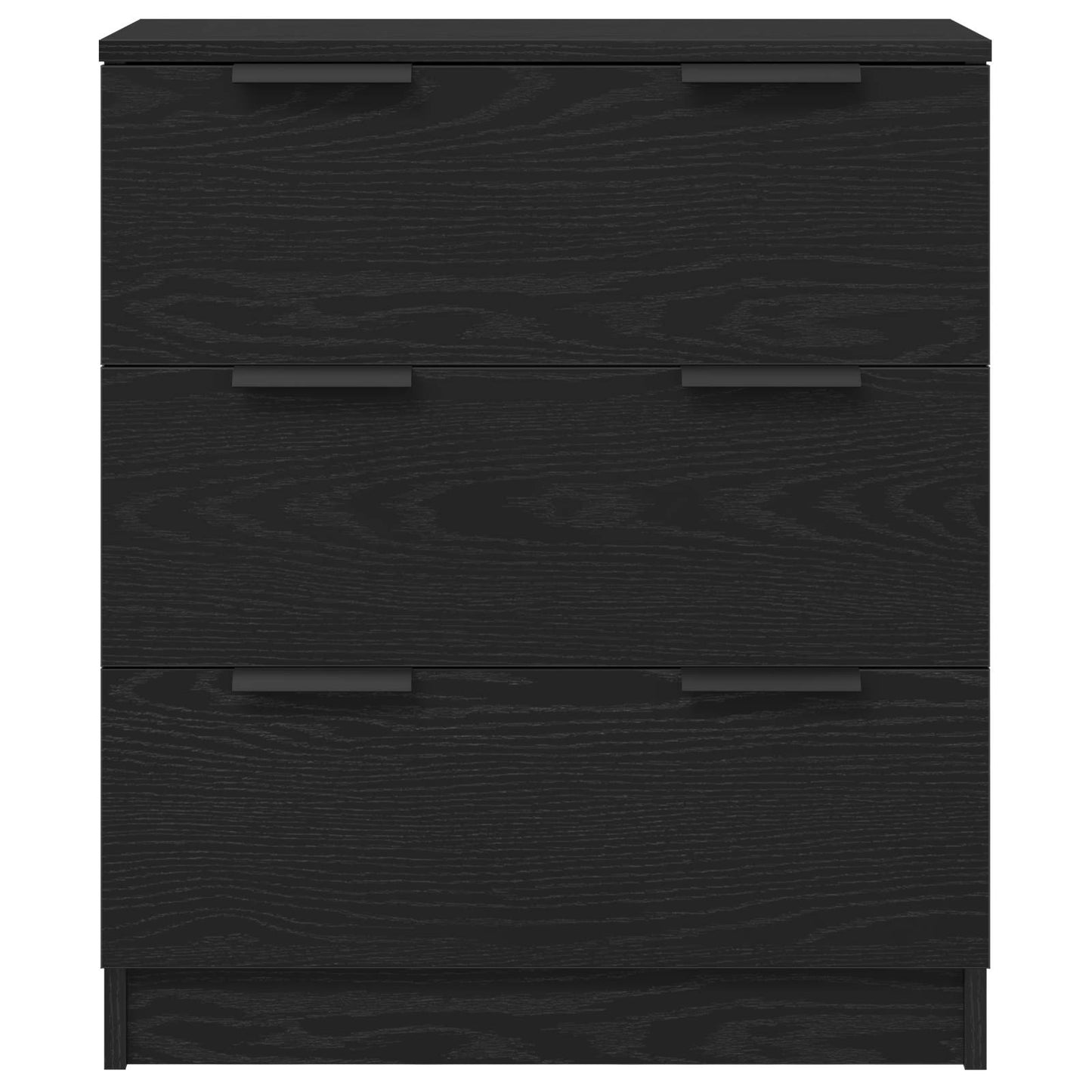Credenza 3 pcs Rovere Nero 180 x 30 x 70 cm Legno multistrato