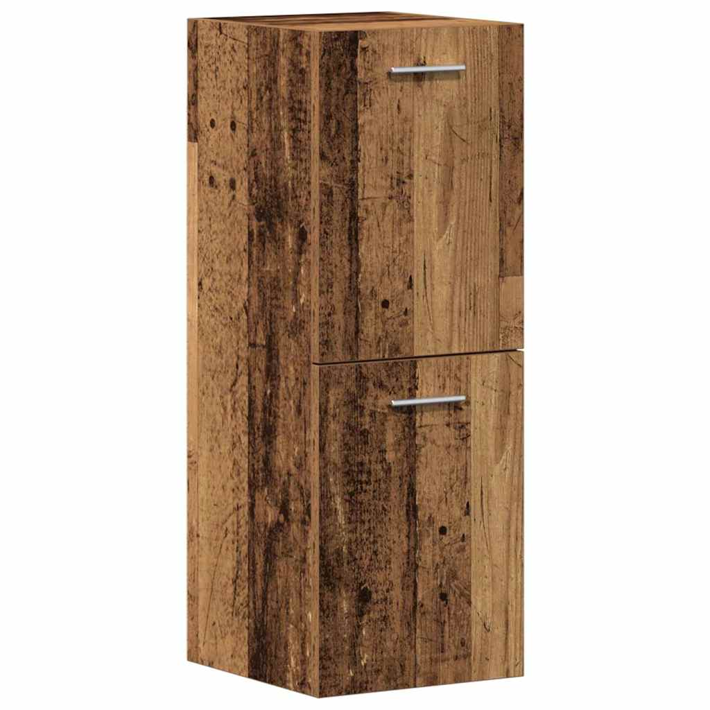 Set di mobili per il bagno con lo scaffale 5 pcs Legno vecchio