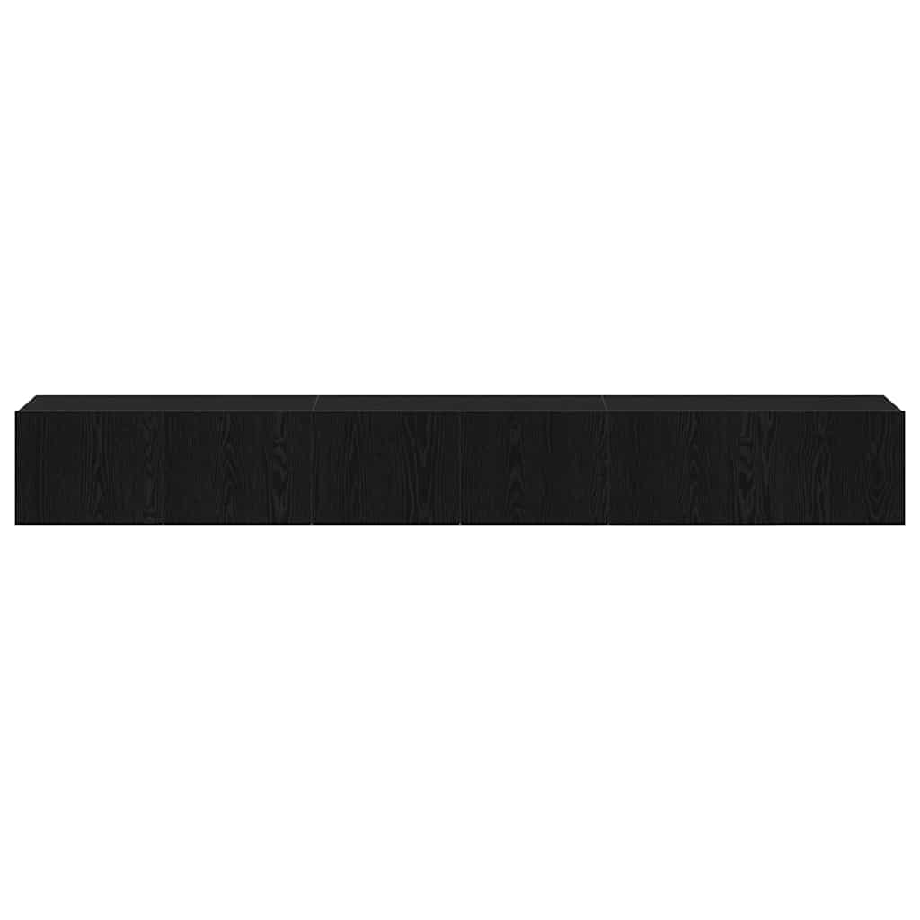 Set mobile TV 3 pcs Rovere Nero 80 x 30 x 30 cm