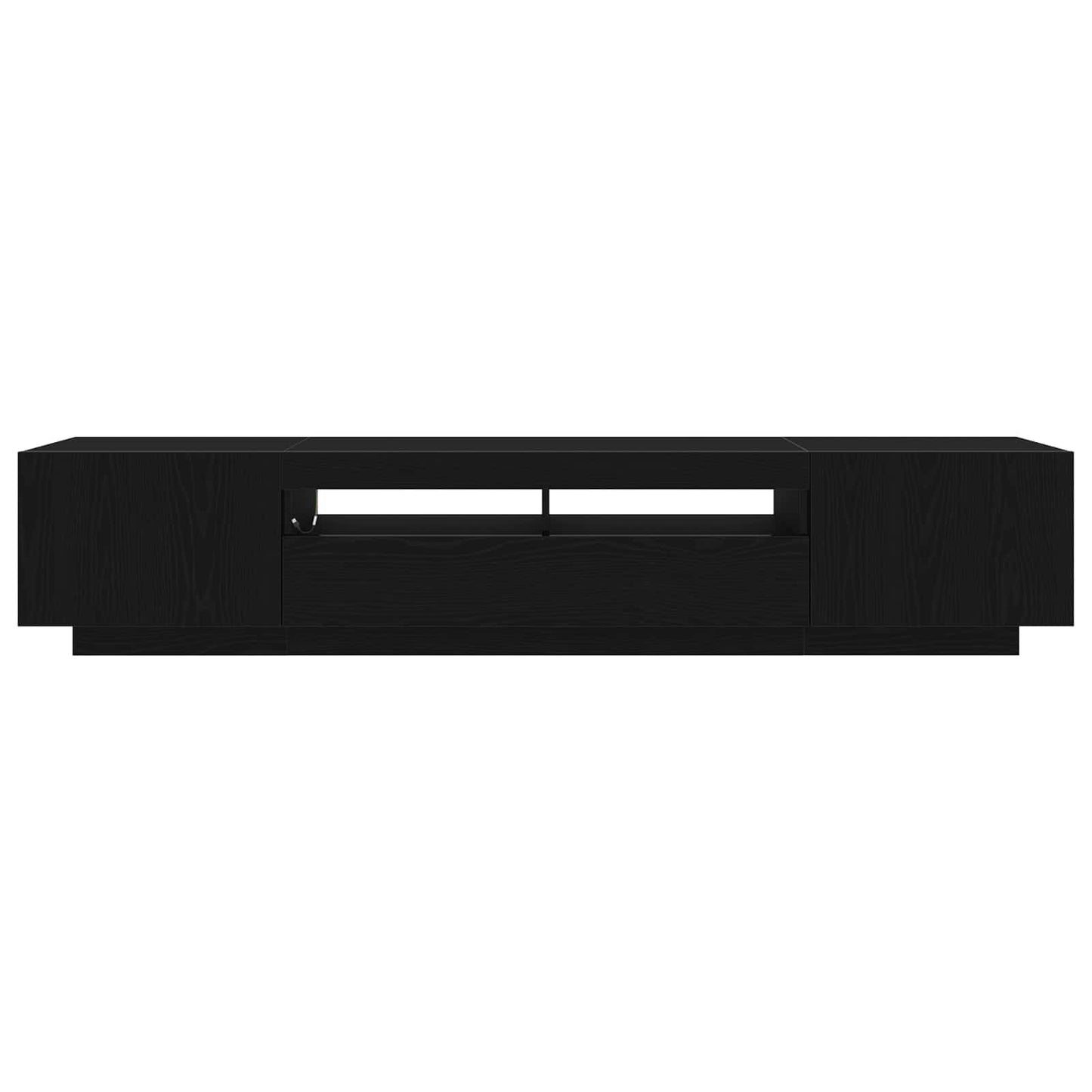 Set mobile TV 2 pcs Nero 200 x 35 x 40 cm Legno multistrato
