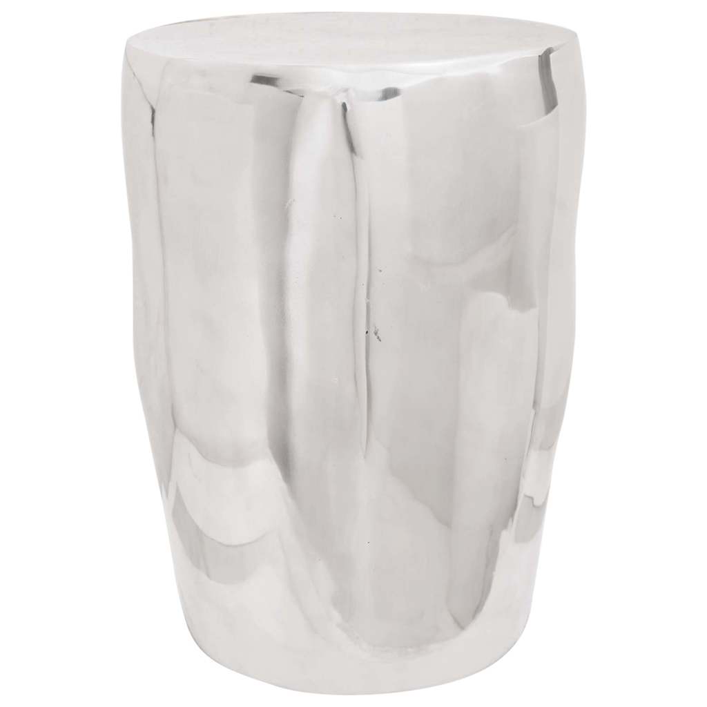 Pouf Argento Alluminio