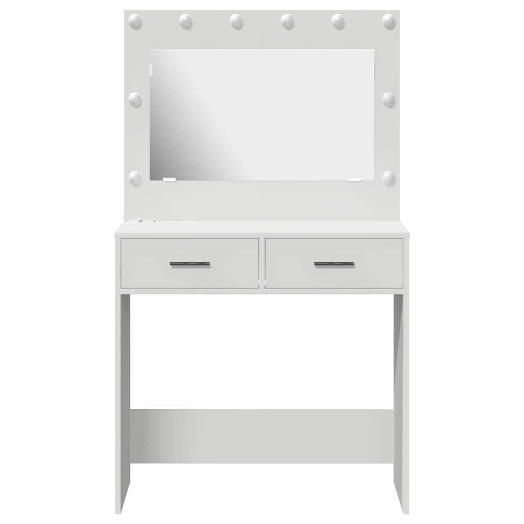 Tavolo da Trucco Bianco 78,5 x 41 x 135 cm Legno multistrato