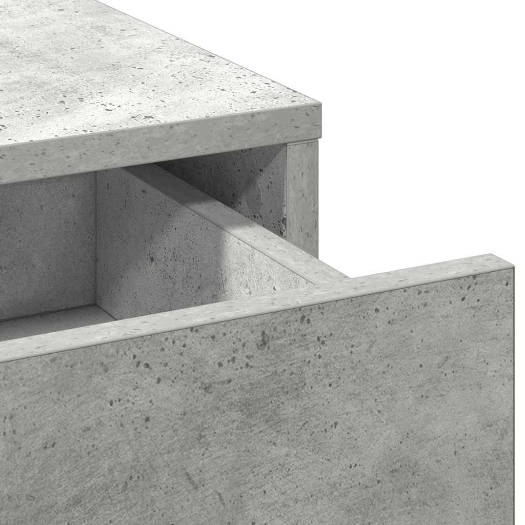 Credenza Grigio cemento 40 x 41 x 135 cm Legno multistrato