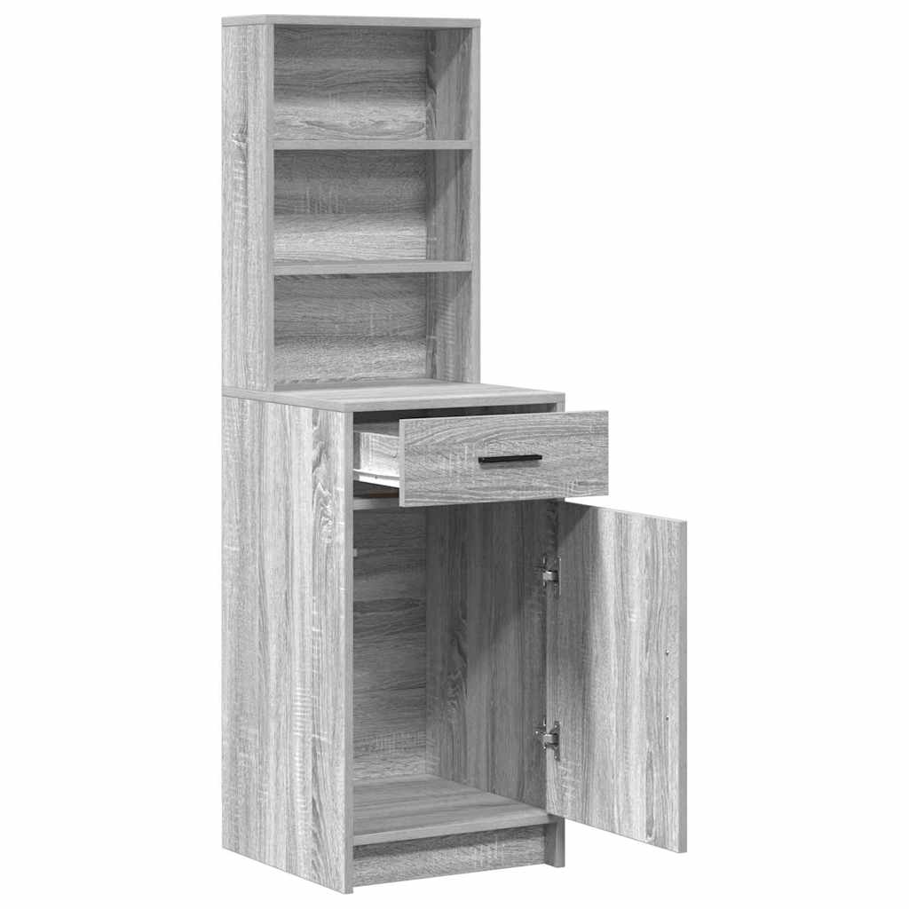 Credenza Grigio Sonoma 40 x 40,5 x 135 cm Legno multistrato