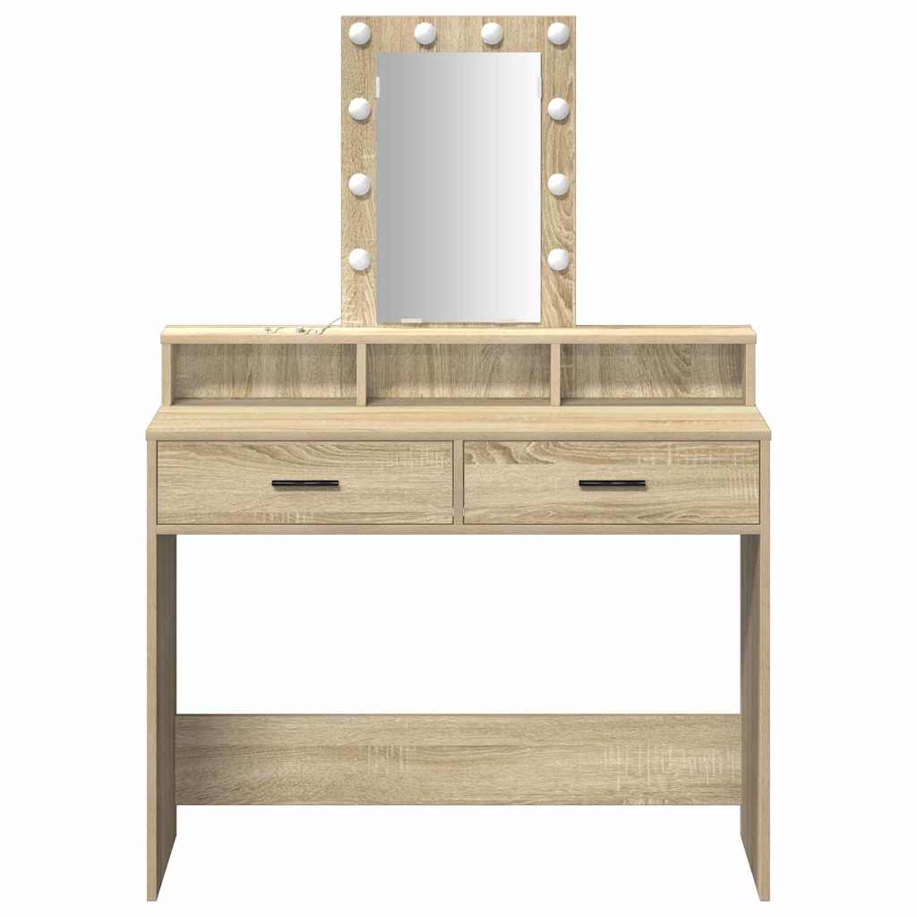 Tavolo da Trucco Marrone 100 x 41 x 140 cm Legno multistrato