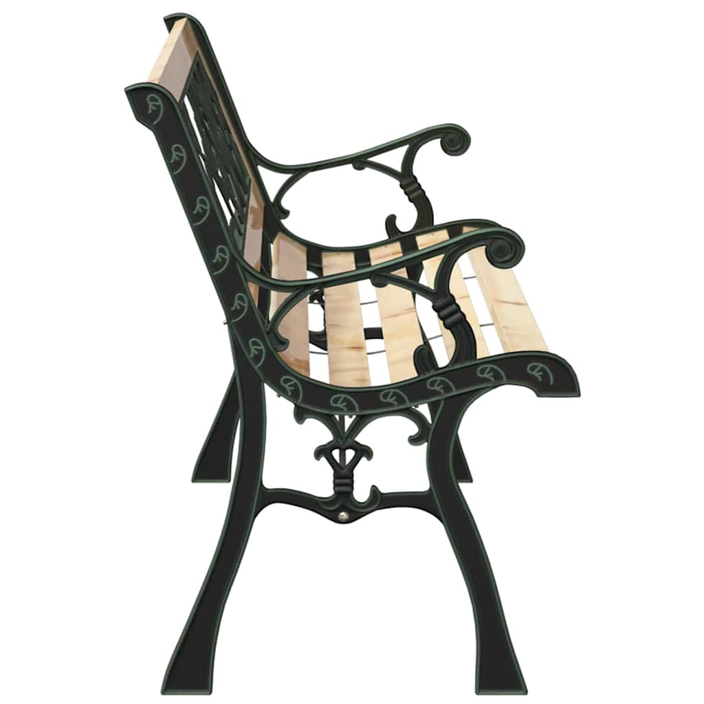 Panchina da giardino con cuscino Marrone 116 x 54 x 73 cm legno