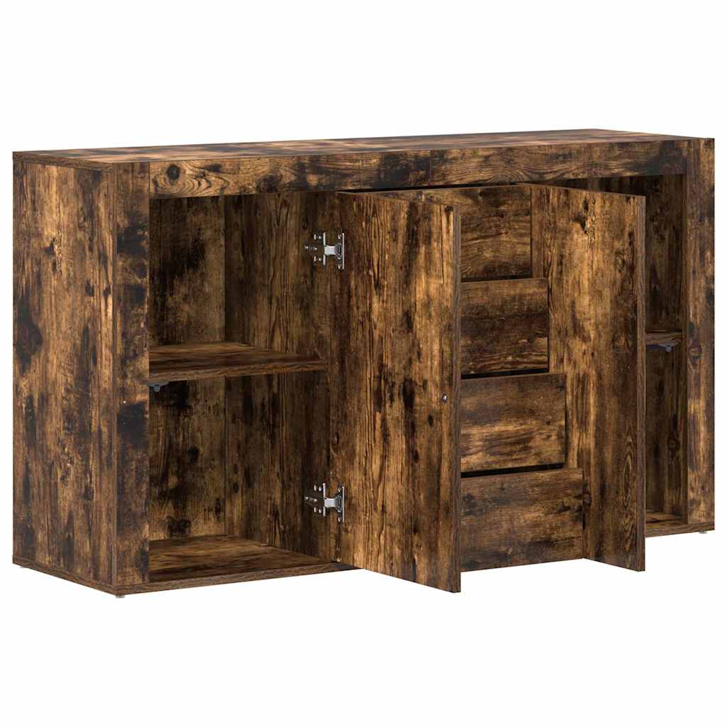 Credenza Rovere fumé 120 x 36 x 69 cm Legno multistrato