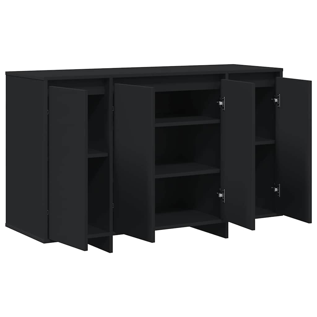 Credenza Nero 120 x 41 x 75 cm Legno multistrato