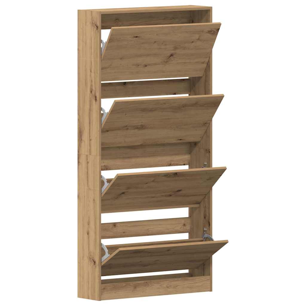 Mobile per scarpe Rovere artigianale 80 x 21 x 163,5 cm
