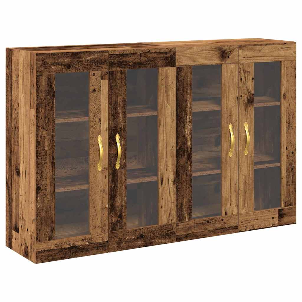 Armadi da Parete 2 pcs Legno vecchio 69,5 x 34 x 90 cm