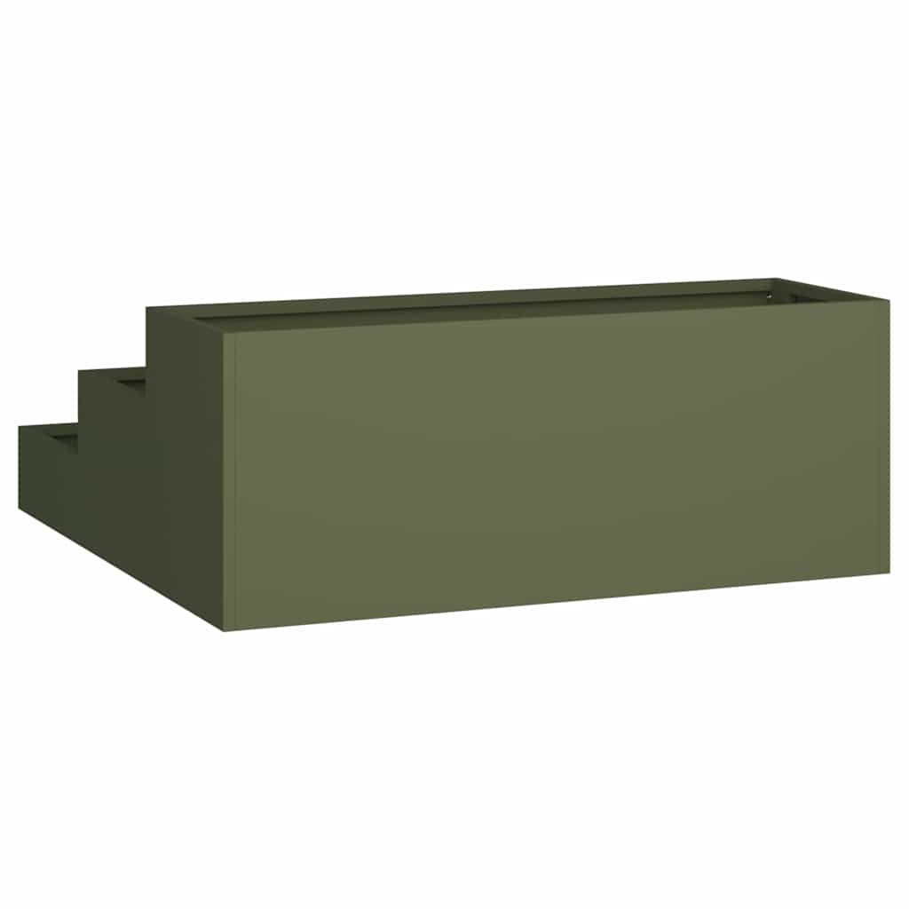 Vaso da giardino Verde oliva 90 x 90 x 35 cm