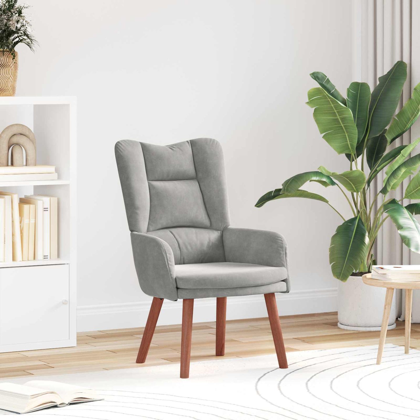 poltrona Grigio chiaro 63 x 67 x 94 cm Velluto