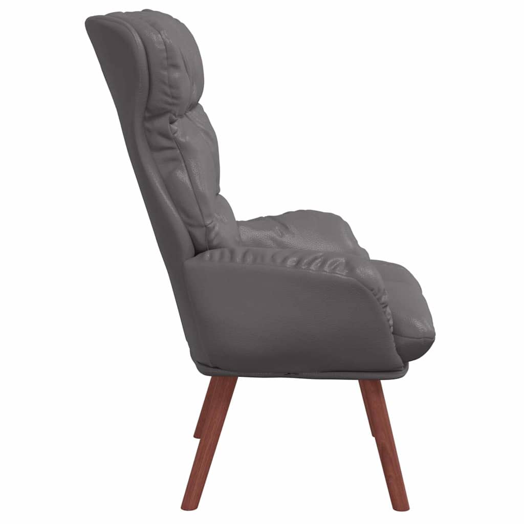 poltrona Grigio 69 x 74 x 93 cm Pelle Artificiale