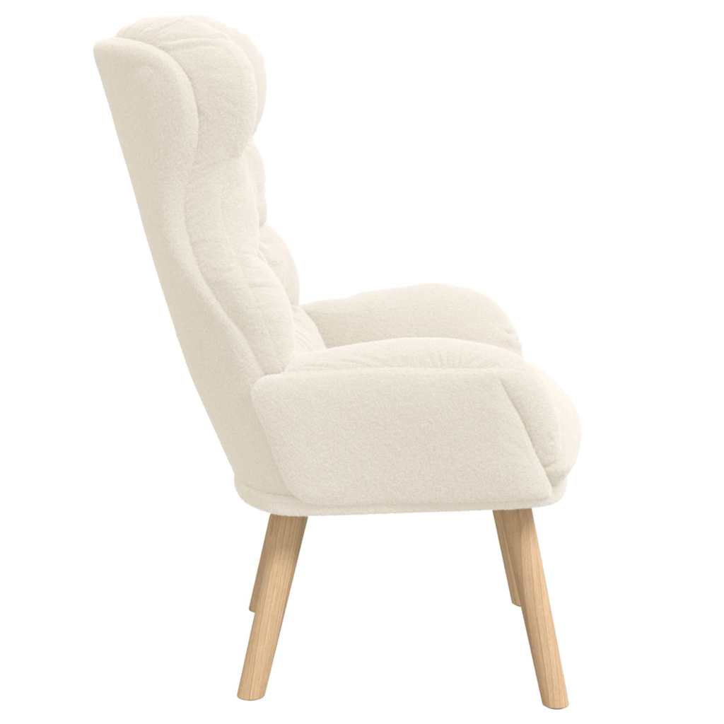 poltrona Crema 69 x 74 x 93 cm Tessuto Sherpa