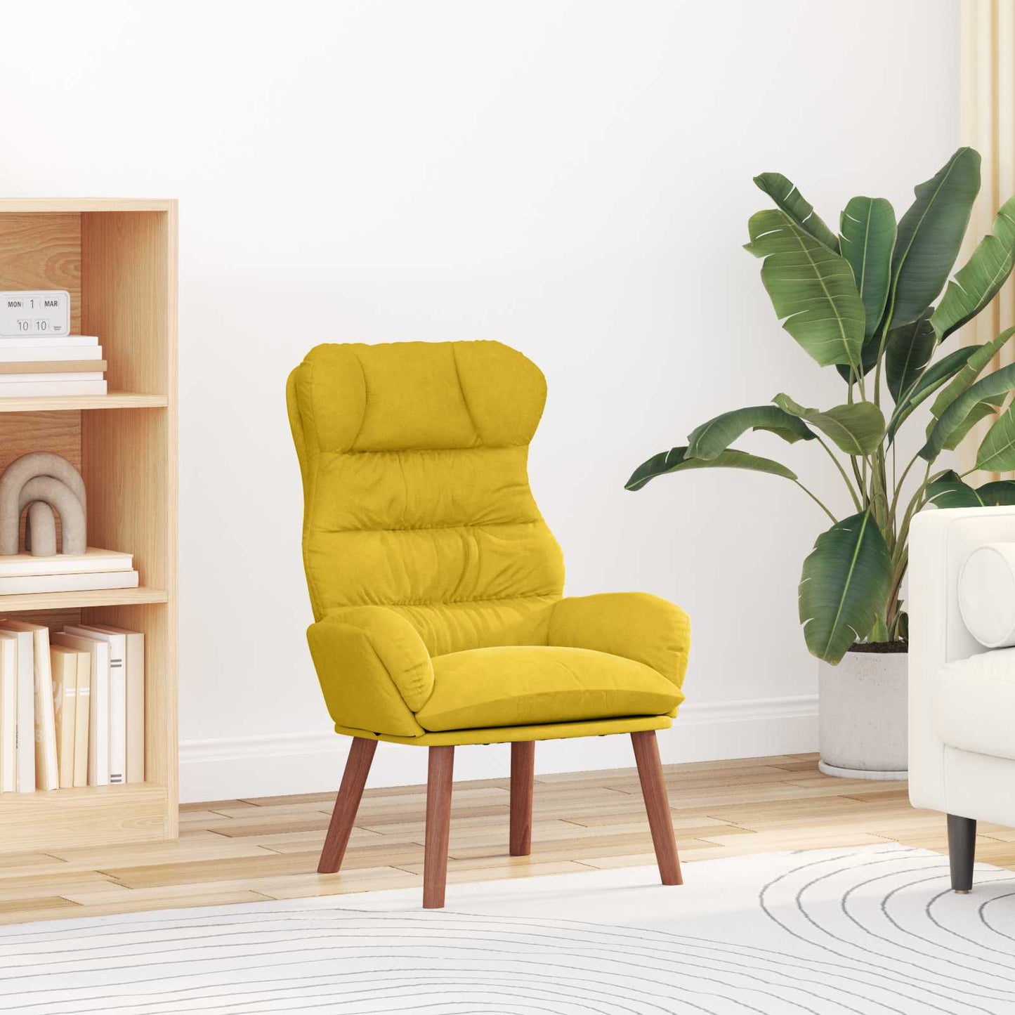 poltrona Giallo 69 x 74 x 93 cm Velluto