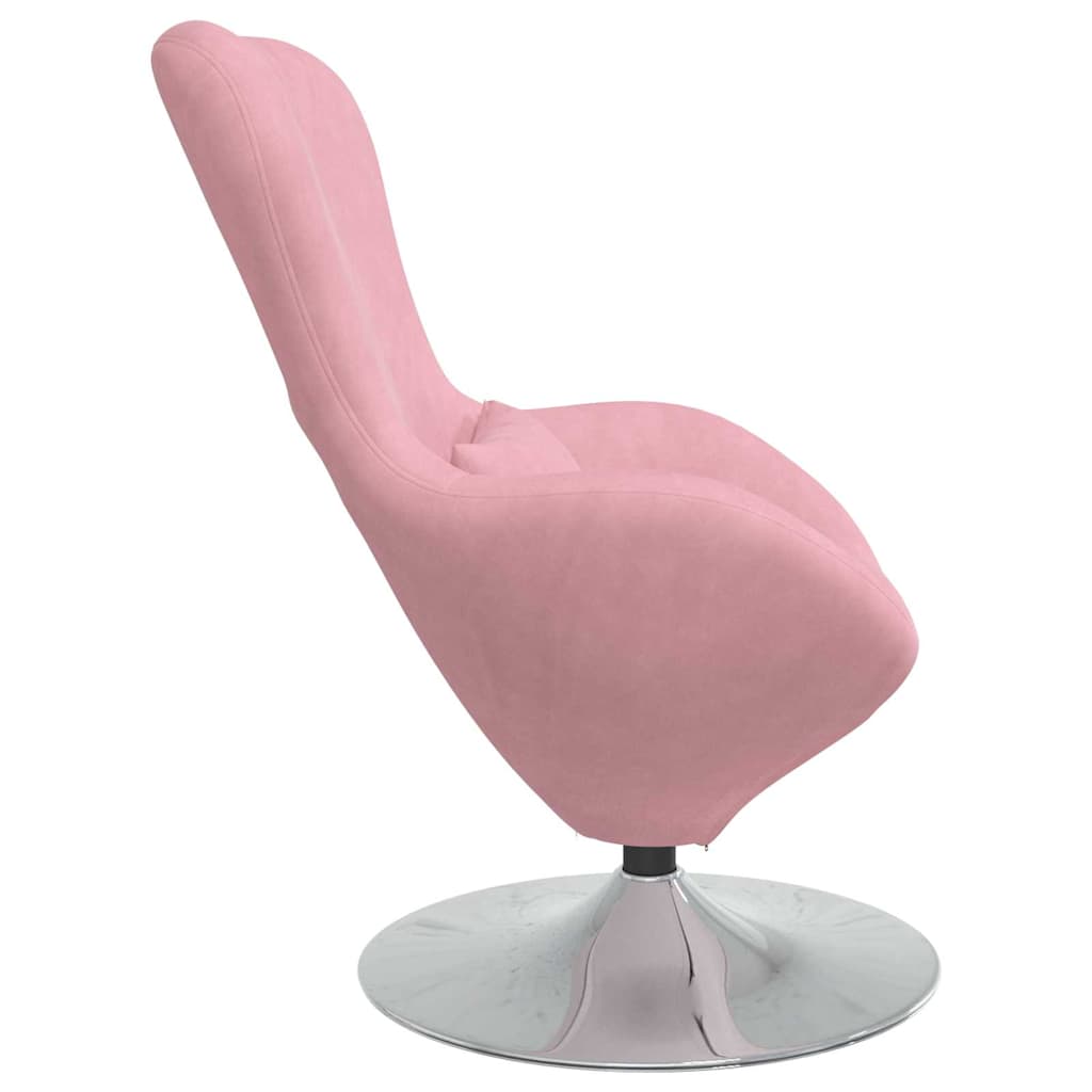 Poltrona uovo Rosa Velluto