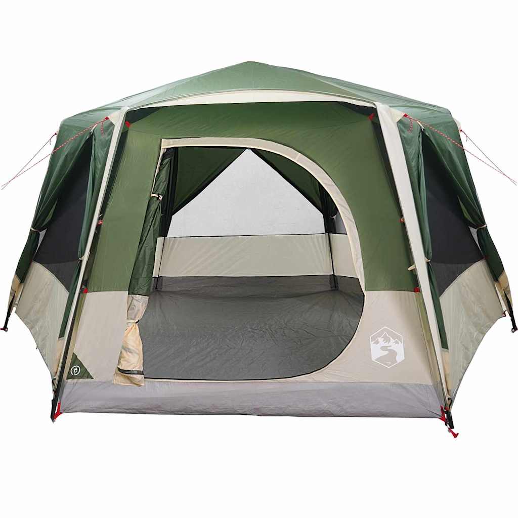 Tenda Cabina 7-Persone con tetto Verde 400 x 350 x 212 cm