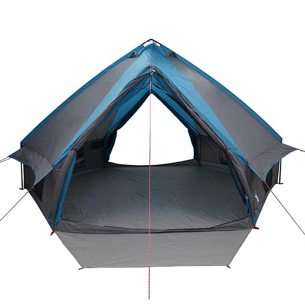 Tenda a teepee per 10 persone Blu e Grigio 490 x 410 x 210 cm