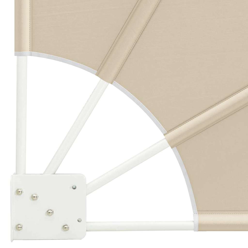 Schermo di Privacy per Balcone Beige 160 x 160 cm Poliestere