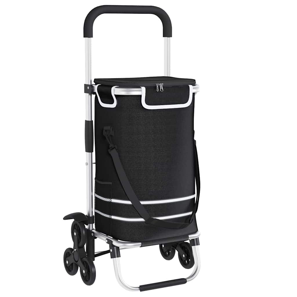 Carrello della spesa Nero 47 x 39 x 100,5 cm Tessuto Oxford