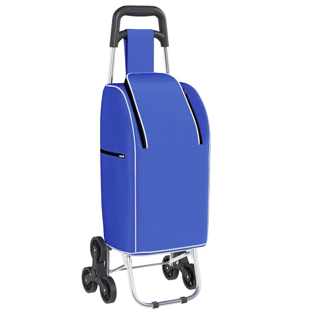 Carrello della spesa Blu 39,5 x 33 x 93 cm Tessuto Oxford
