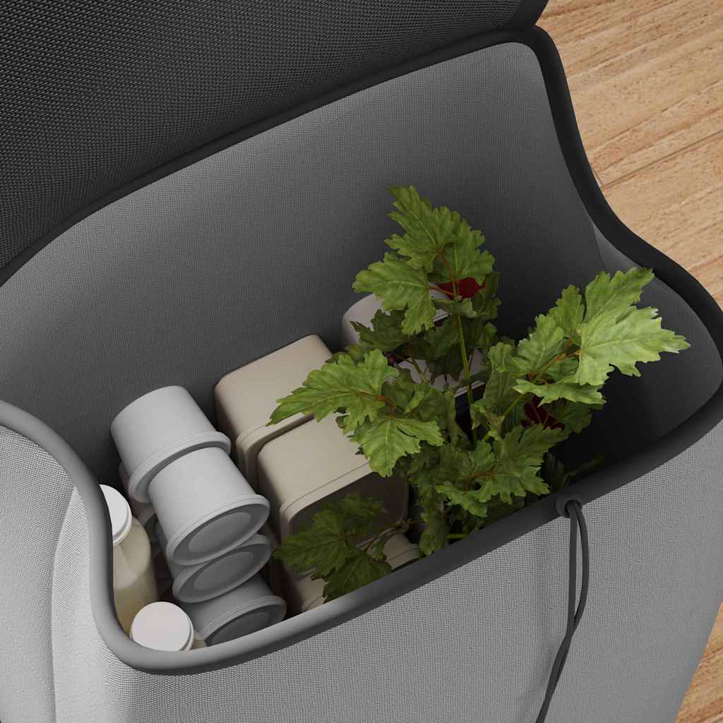 Carrello della spesa Grigio 35 x 28 x 92 cm Tessuto Oxford