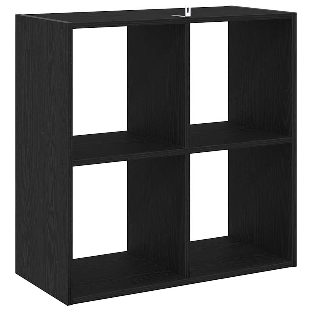 Scaffale Rovere nero 68,5 x 32 x 68,5 cm Legno multistrato