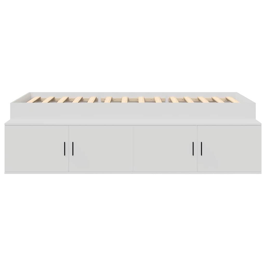 Struttura del letto Bianco 70 x 190 cm Legno multistrato