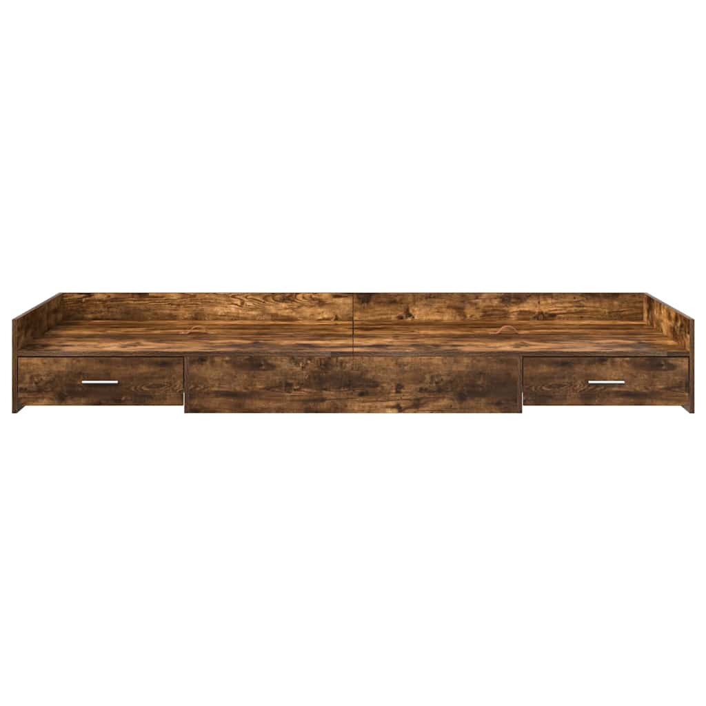 Struttura del letto Rovere fumé 75 x 190 cm Legno multistrato