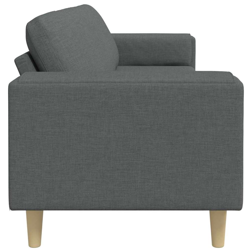 Divano per Soggiorno Grigio scuro 250 x 77 x 76 cm Poliestere