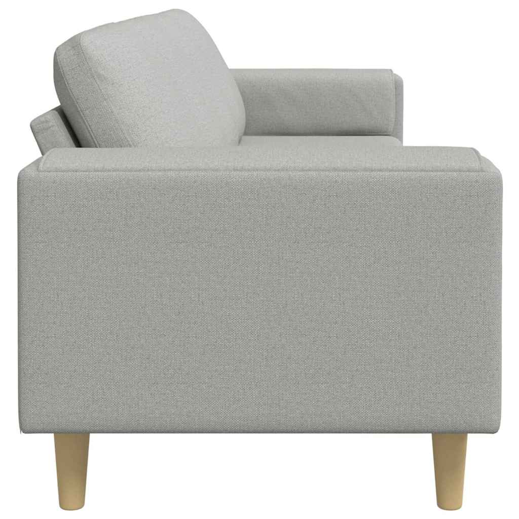 Divano per Soggiorno Grigio Nuvola 250 x 77 x 76 cm Poliestere