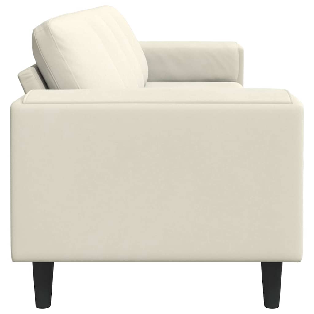Divano per Soggiorno Crema 250 x 77 x 76 cm
