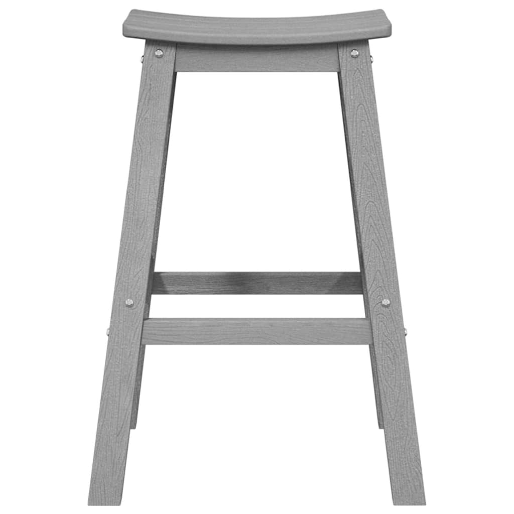 Set Bar da Giardino 4 pcs Grigio chiaro HDPE