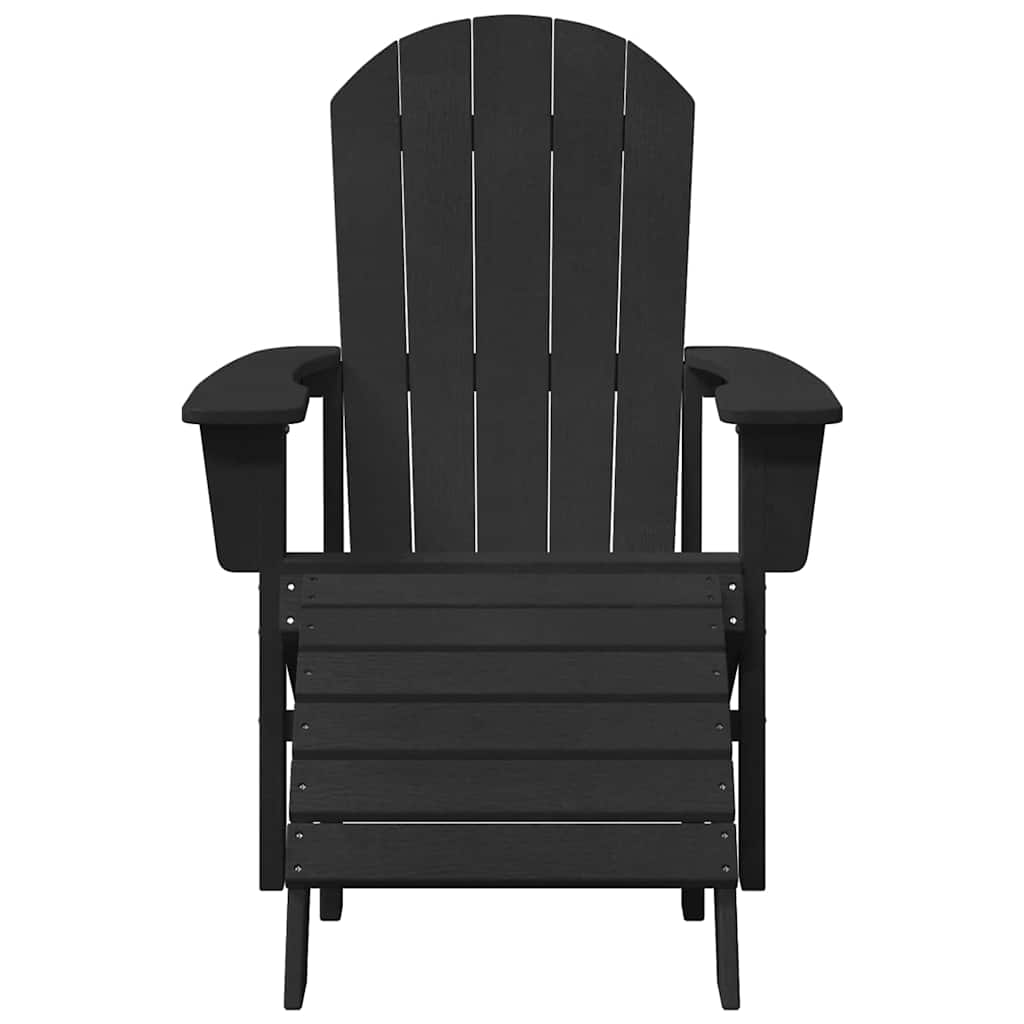 Sedia da Giardino 2 pcs Nero 83 x 74 x 92 cm Polietilene