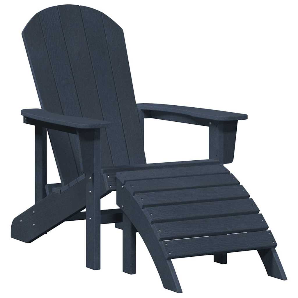 Sedia da Giardino 3 pcs Navy Polietilene