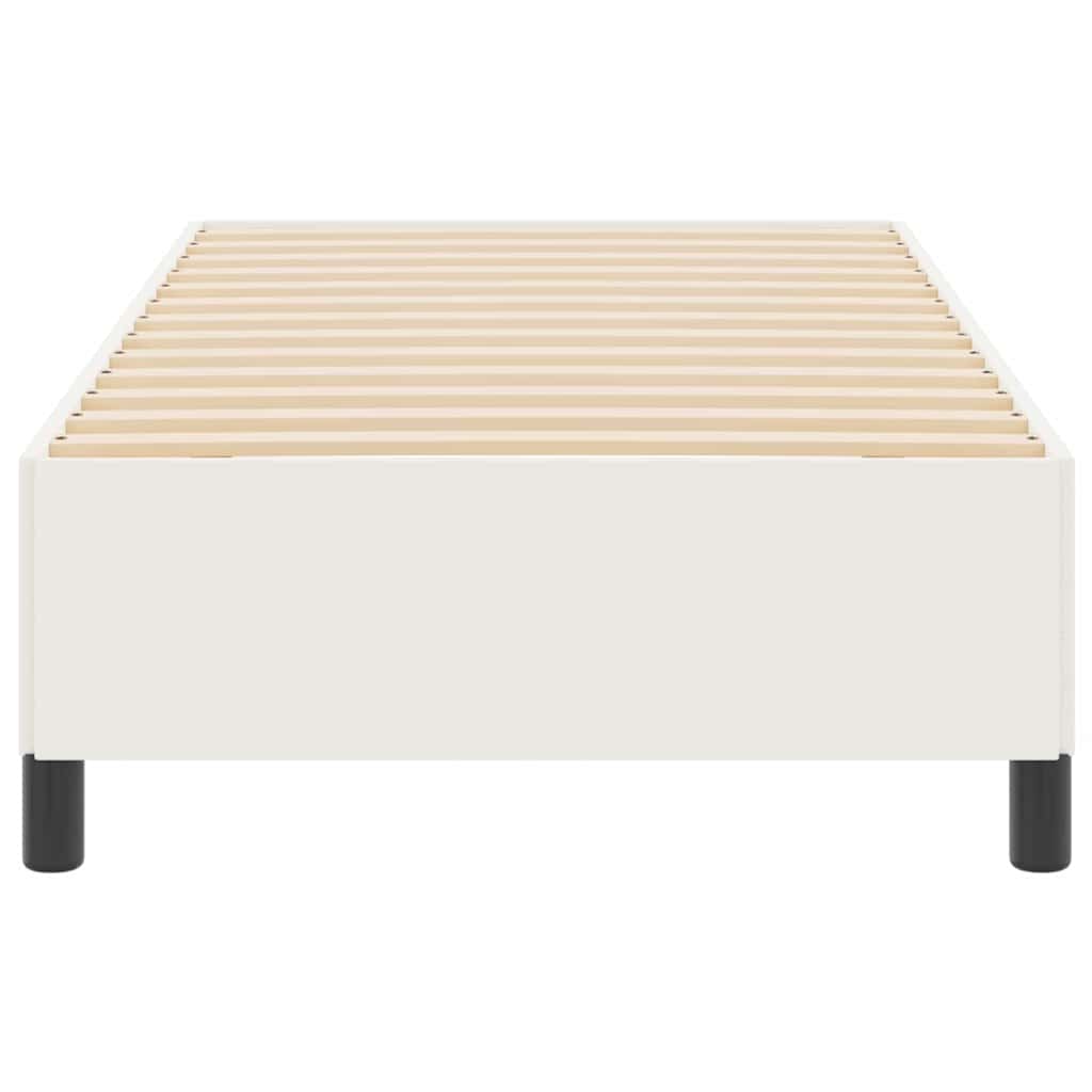 Letto a molle Crema 90 x 200 cm Tessuto in Cords
