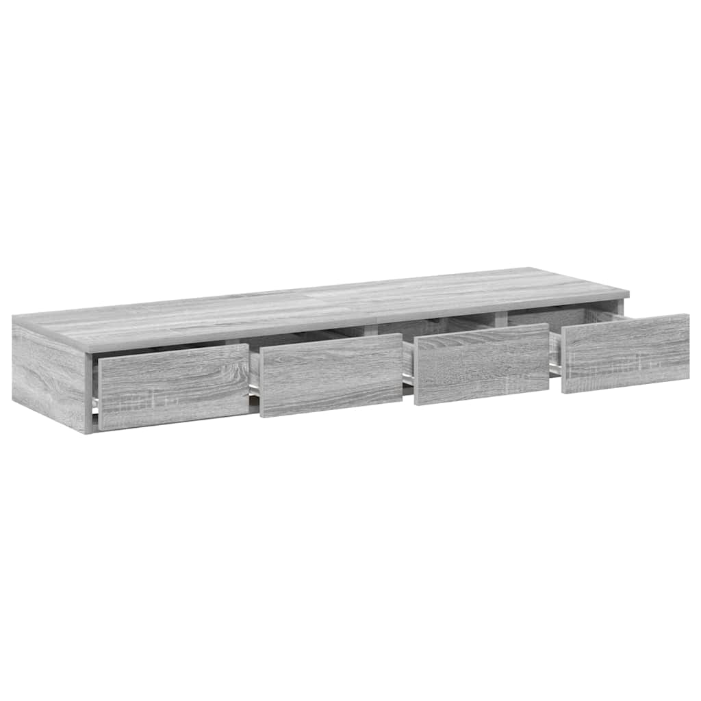Cassetti per letto Grigio Sonoma 120 x 36,5 x 16,5 cm