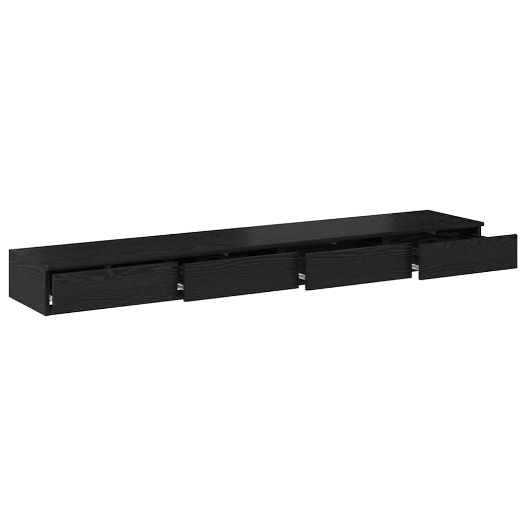 Cassetti per letto Rovere Nero 180 x 36,5 x 16,5 cm