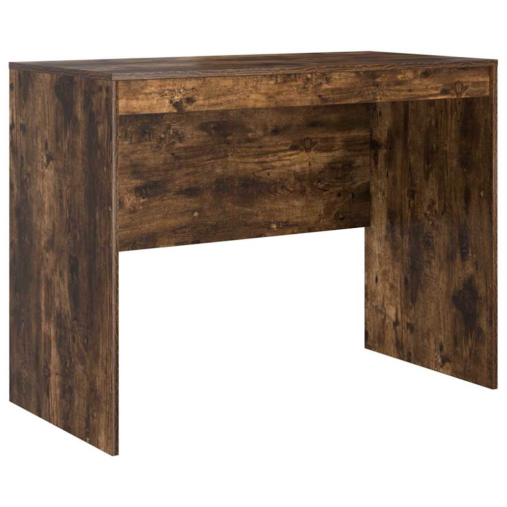 Scrivania con cassetto 2 pcs Rovere fumé