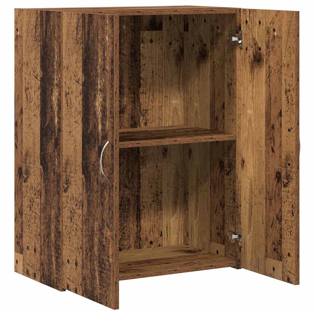 Mobile per Ufficio con porta Rovere Nero 70 x 32 x 77.5 cm