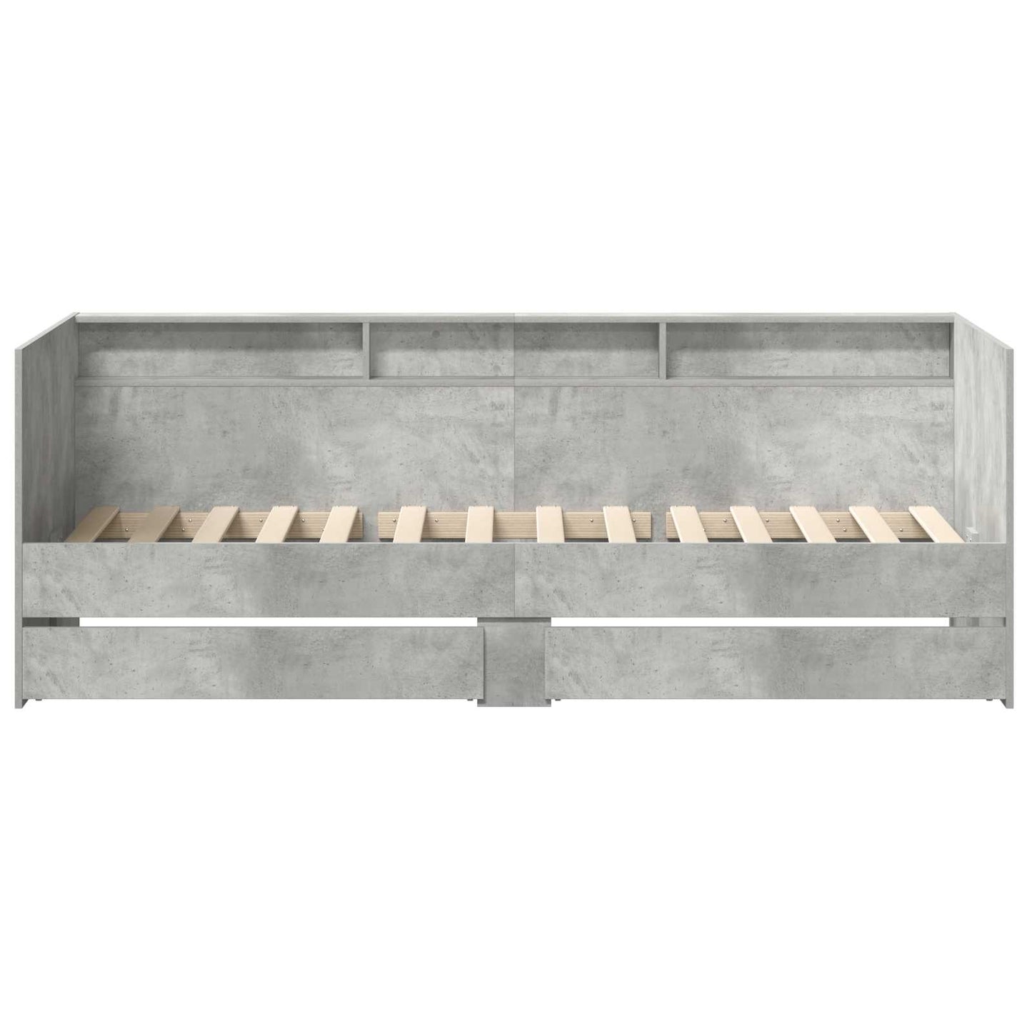 Letto Giorno con cassetto Grigio 90 x 200 cm Legno multistrato