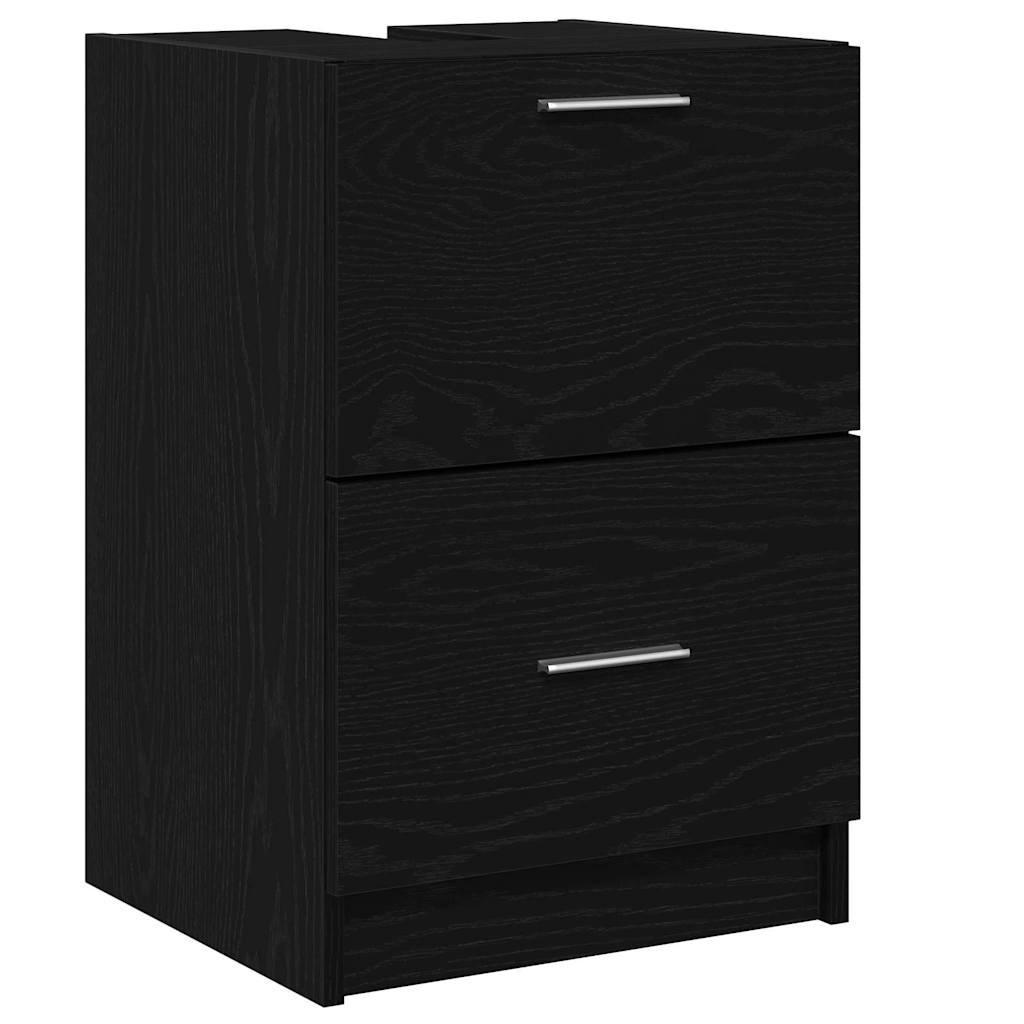 Mobile da Bagno Rovere Nero 40 x 37 x 59 cm Legno multistrato