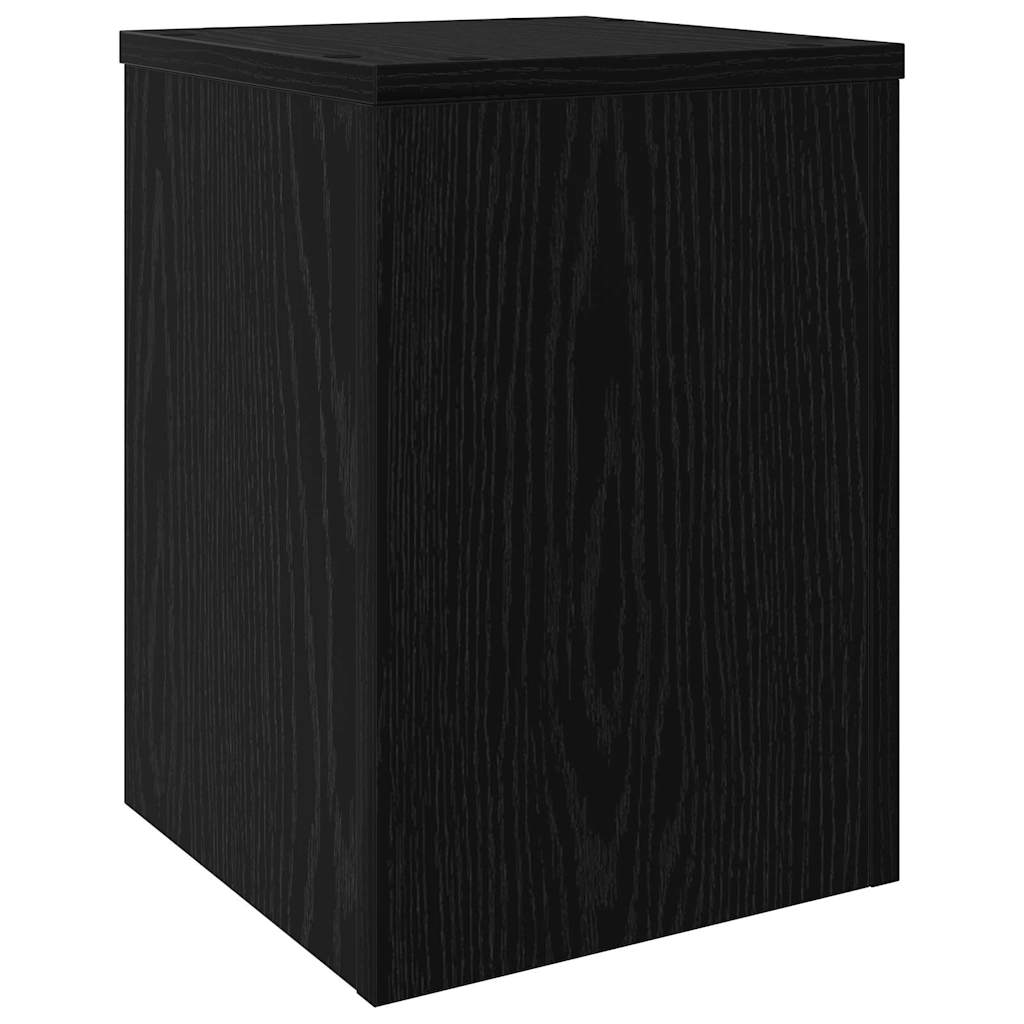Supporto per piante 2 pcs Rovere Nero 25 x 25 x 35 cm