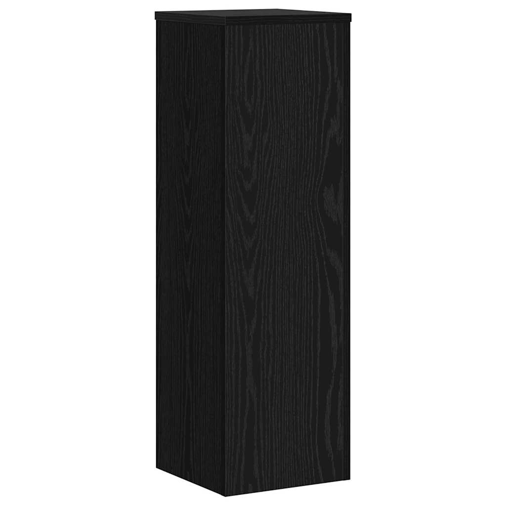Supporto per piante 2 pcs Rovere Nero 25 x 25 x 80 cm