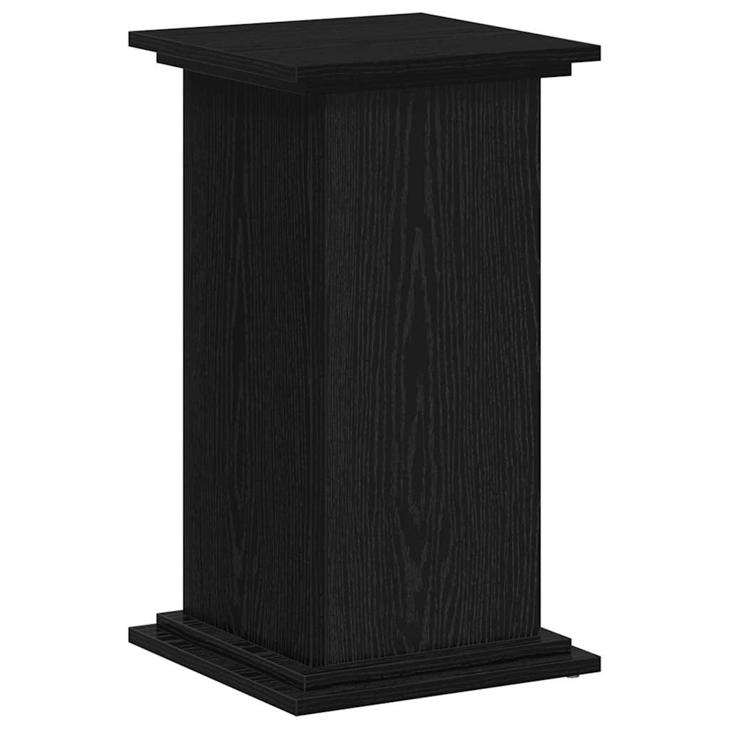 Supporto per piante Rovere Nero 33 x 33 x 60 cm