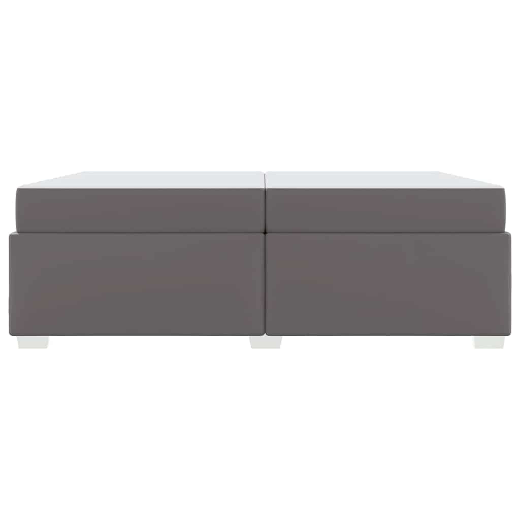 Struttura del letto con materasso Grigio 200 x 200 cm Tessuto