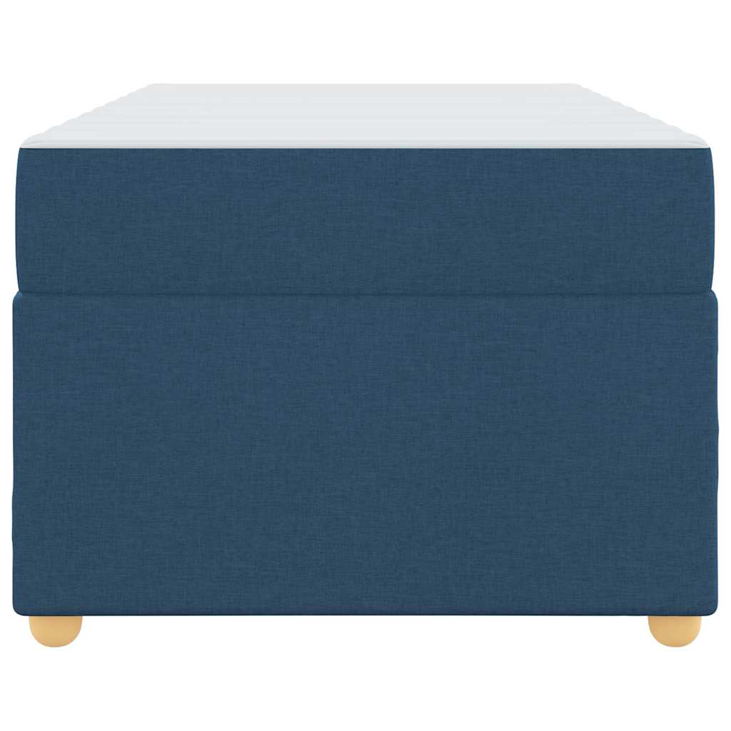 Struttura del letto con materasso Blu 80 x 200 cm Tessuto