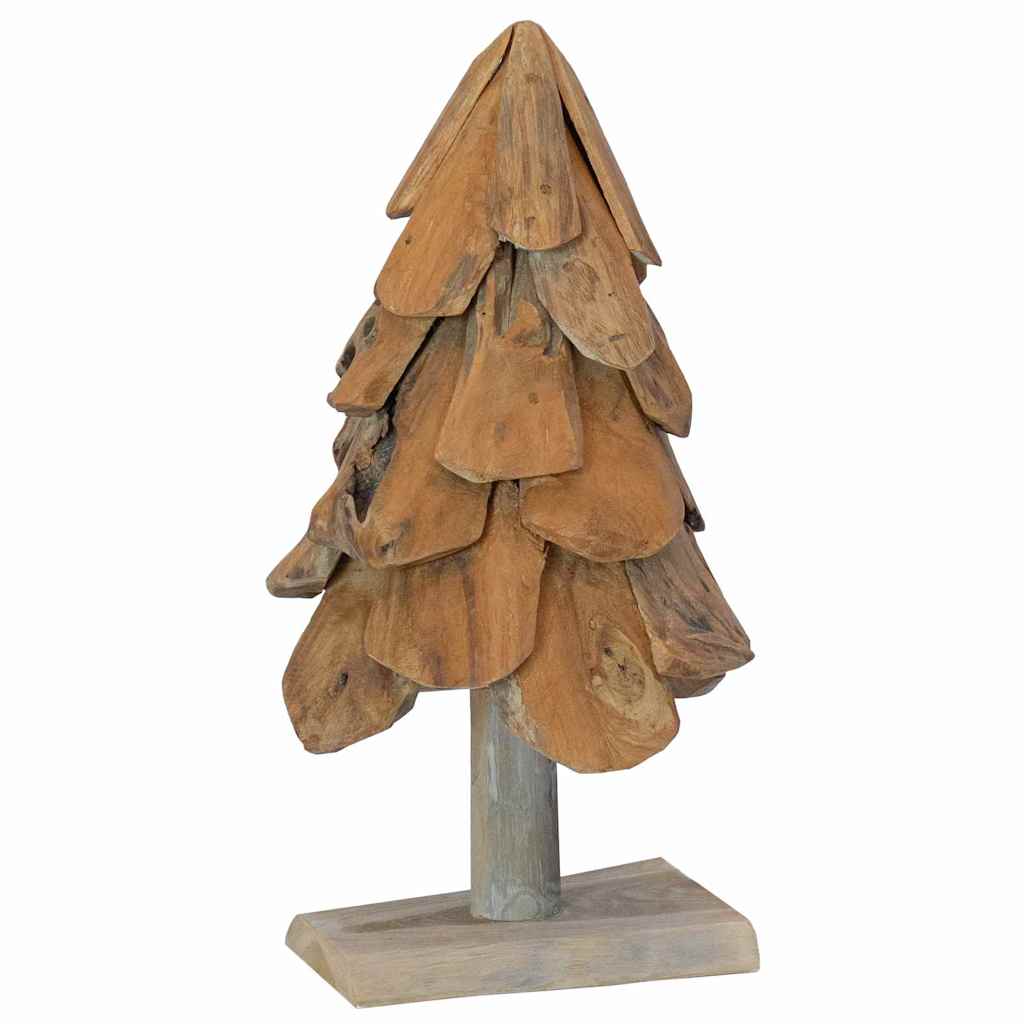 Albero di Natale Marrone 61 cm Legno massello di teak